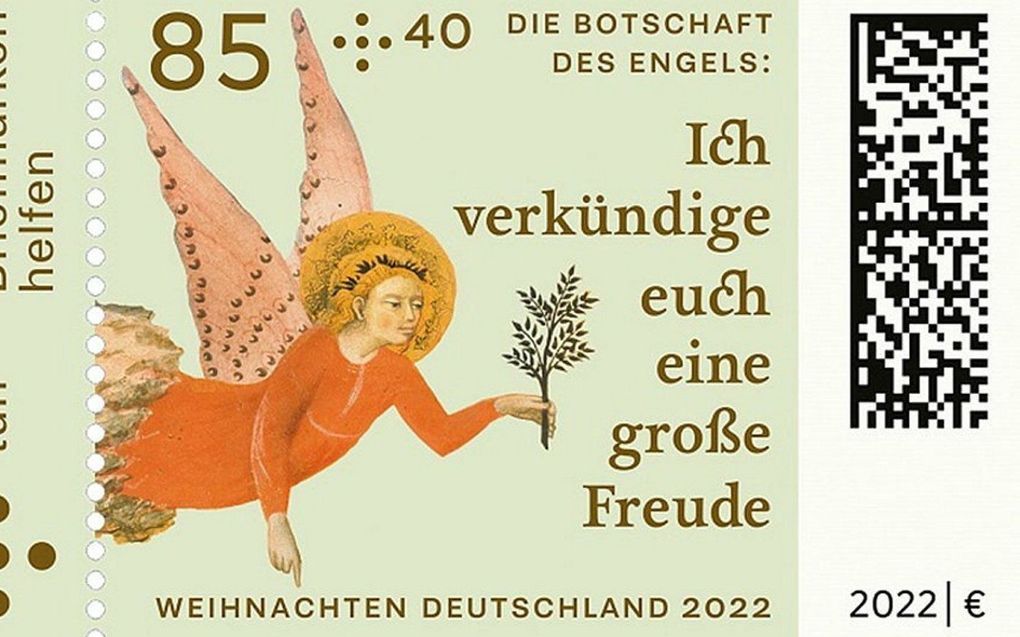 German Christmas stamp proclaims the Gospel  