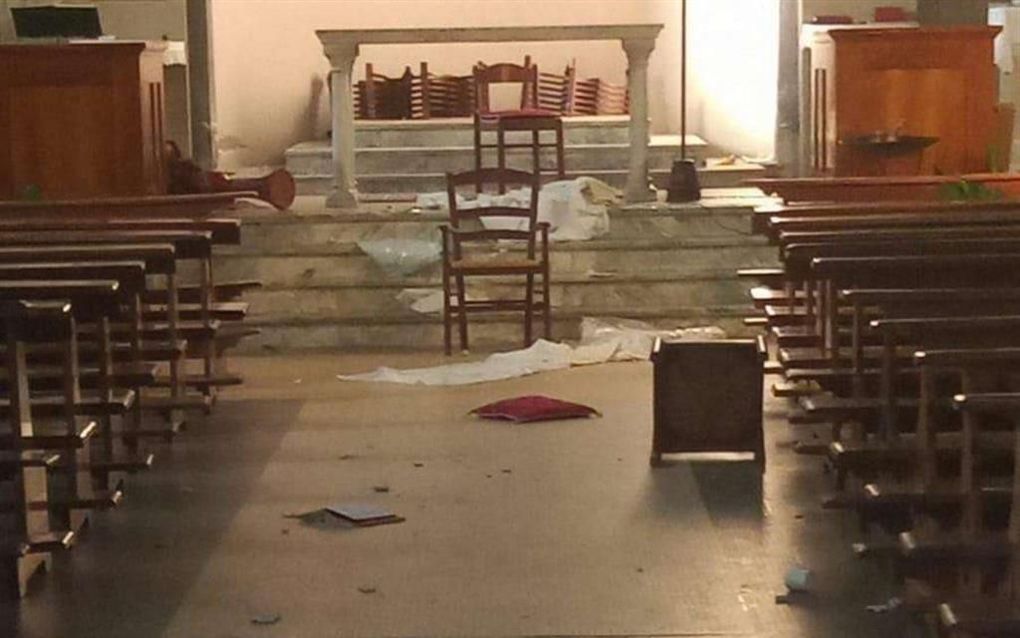 Italian church damaged after vandals' raid
