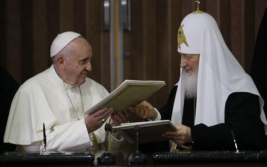 Pope Francis and Patriarch Kirill. Photo EPA, Gregorio Borgia