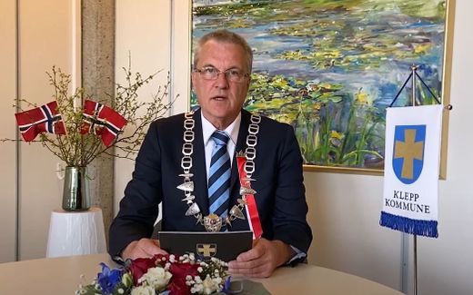 Klepp mayor Sigmund Rolfsen. Screenshot from YouTube