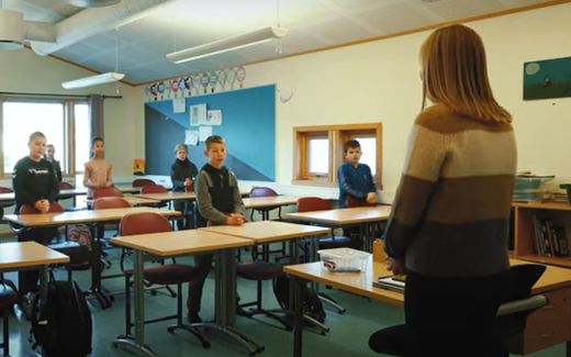 Pupils at a Christian school in Norway. Photo Alta Kristne Grunnskole