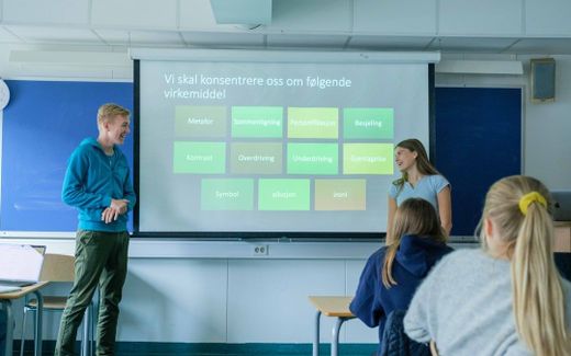 Class at the Danielsen Christian school in Bergen, Norway. Photo Danielsen VGS. 