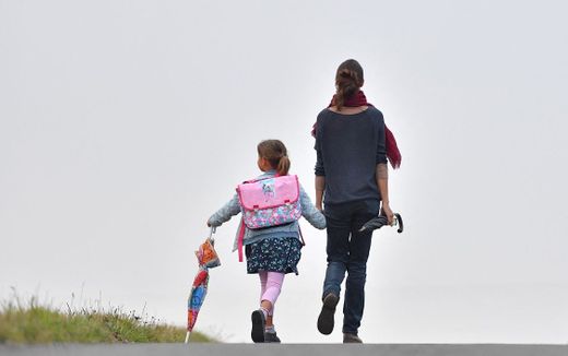 More than 80 per cent of single-parent families in France consist of a mother with her children. Photo AFP, Loic Venance