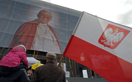 The late Pope John Paul II is still very popular in his home country Poland. Photo AFP, Janek Skarzynski