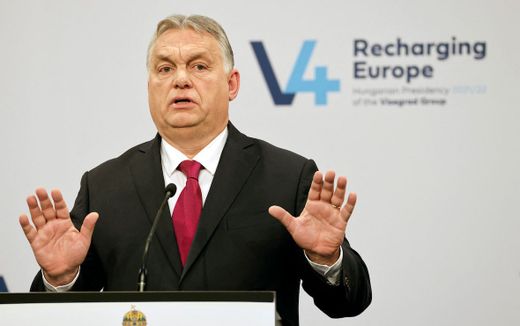 Prime Minister Orban takes a position against too much say from Europe. Photo AFP, Ludovic Marin