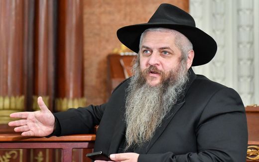 Moshe Reuven Azman, Chief Rabbi of Ukraine and Kiev. Photo AFP, Sergei Supinsky
