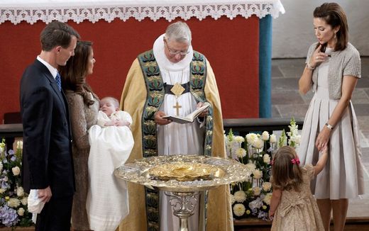Baptism of a royal baby in Denmark. Image not related to article. Photo AFP, Keld Navntoft