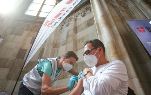 St. Stephen's Cathedral has been the place for vaccination since last summer. Photo AFP, Alex Halada