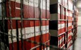 A view of the archive section of the Holy See for the papacy of Pius XII, at the Vatican. Photo EPA, 
Fabio Frustaci