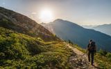 According to Professor Herman Paul, the photo accompanying this article-a tourist in the Alps-says something about the importance we attach to image. Photo Getty Images