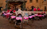 Maltese protest against abortion. The demonstration included a number of prams and pushchairs in front of the crib adjacent to Castille, with posters of unborn babies with the message TOQTOLNIX (Don't kill me). Photo Facebook, Life Network Foundation Malta