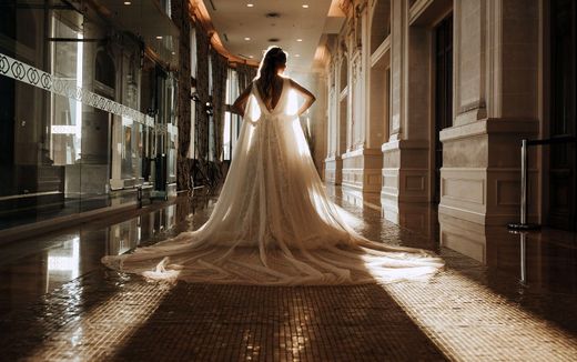A Bulgarian bride posing before her marriage. Image not related to content. Photo EPA, Mateo Boffano

