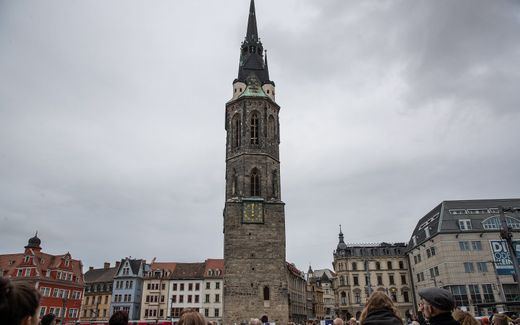 The Red Tower in Halle honours newborn babies with a bell salute. Photo EPA, Hayoung Jeon