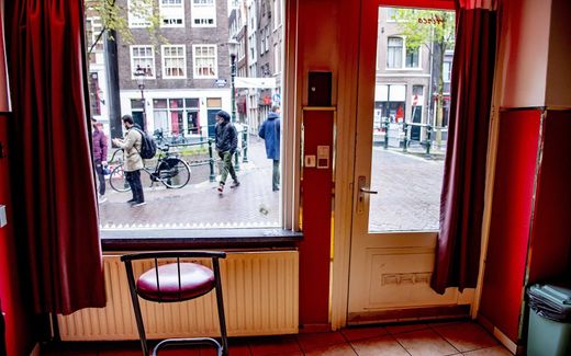 A prostitute's place in Amsterdam, Holland. Photo ANP, Robin Utrecht