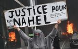 Justice for Nahel. This slogan was seen in the French streets in the past few days. Nahel was a French man who died after police action. Photo AFP, Bertrand Guay