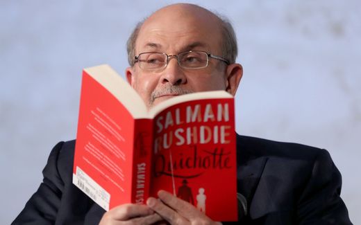 Rushdie in 2019 in Berlin. Photo EPA, Hayoung Jeon