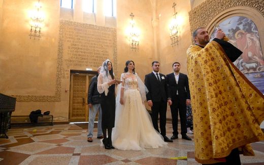 The Russian Orthodox Church has broken relations with foreign churches that leave the traditional view of marriage. Photo AFP, Natalia Kolesnikova