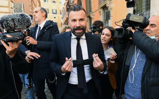 The Italian MP Alessandro Zan had to accept that his bill on anti-homophobia was voted down in the Senate on Wednesday. Photo EPA, Ettore Ferrari