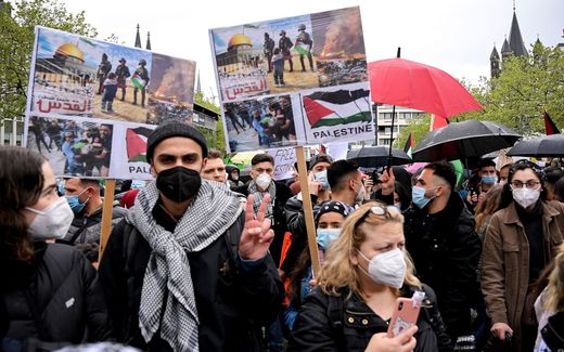 Anti-Israel demonstration in Germany. Photo EPA, Sascha Steinbach 