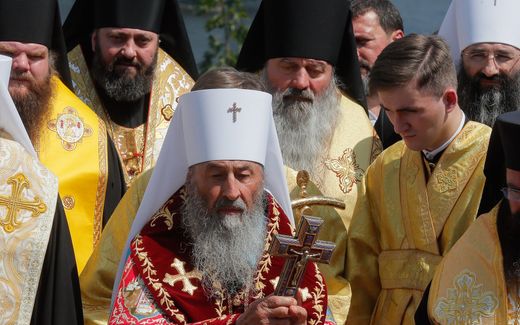 The Primate of the Ukrainian Orthodox Church of the Moscow Patriarchate, Metropolitan of Kiev and All Ukraine Onufry. Photo EPA, Sergey Dolzhenko