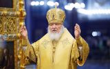 Russia's Orthodox Patriarch Kirill leads a religious service at the Cathedral of Christ the Saviour in Moscow. Photo AFP, Igor Palkin
