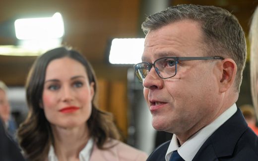 Liberal-conservative Petteri Orpo (r.) won the Finnish elections at the expense of incumbent Sanna Marin (l.). Photo EPA, Kimmo Brandt