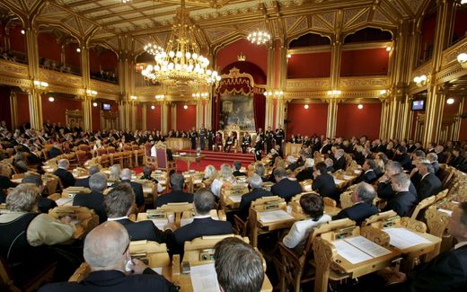 General view of the Norwegian Parliament called 'Storting' in Oslo, Norway. Photo EPA, Sigurdsoen Bjoern