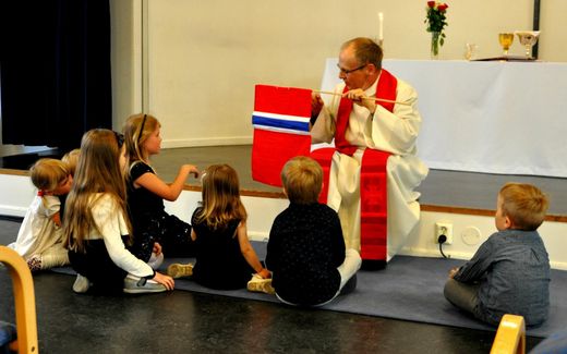 Children in a Norwegian church. Photo Facebook, the Lutheran Church in Norway 