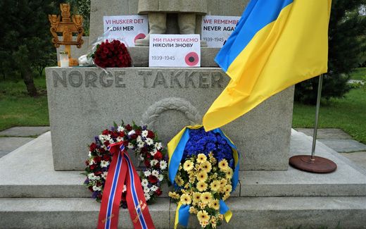 Ukrainian memorial in Norway. Photo Facebook, Nina Hagen