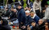 Muslims attending a morning prayer at a Dutch mosque. Photo ANP, Robin Utrecht
