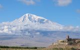 A montastery and a mountain. Khor Virap in front of the Biblical Mount Ararat. Photo Floris Akkerman