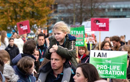 The March for Life in The Hague, last Saturday. Photo Dirk Hol