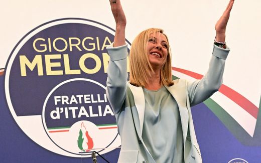 Leader of Italian party "Fratelli d'Italia" (Brothers of Italy), Giorgia Meloni. Photo AFP, Andreas Solaro