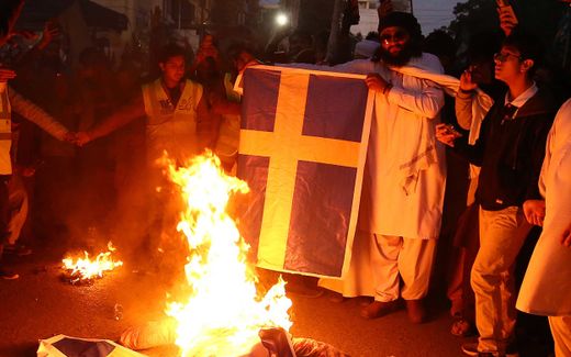 Protests broke out everywhere in the world after anti-Muslim politician Rasmus Paludan burned a Quran in Sweden. Photo EPA, Shazaib Akber
