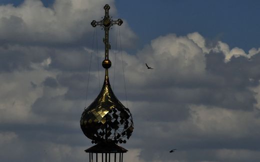 A damaged church dome is pictured in the city of Lysychansk. Photo AFP, Olga Maltseva