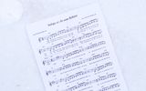 A copy of the new hymn. Photo Sindre Deschington 