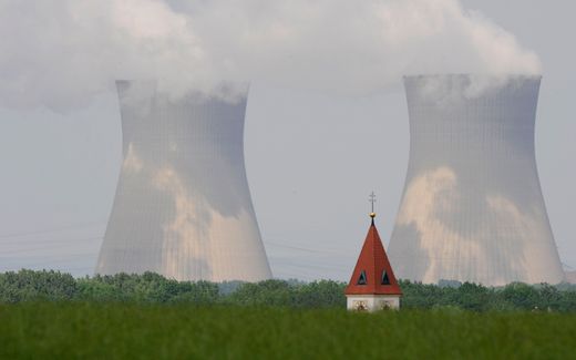 Smoke rises from the cooling towers of a plant in Gundremmingen, southern Germany. Photo AFP, Christof Stache