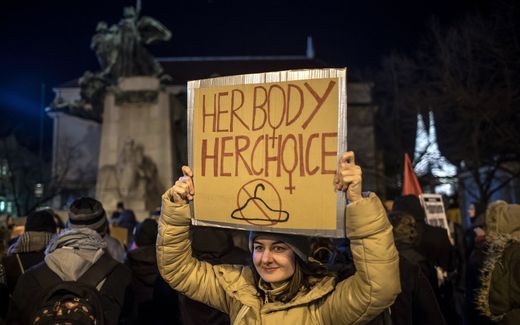 Protest against the Polish restriction of the abortion policy. Photo EPA, Martin Divisek