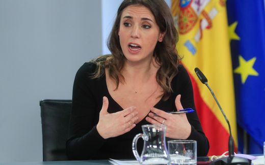 Spanish Equality Minister Irene Montero. Photo EPA, Fernando Alvarado