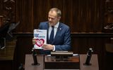 Donald Tusk presents his programme to lawmakers in the Polish Parliament. Photo Wojtek Radwanski