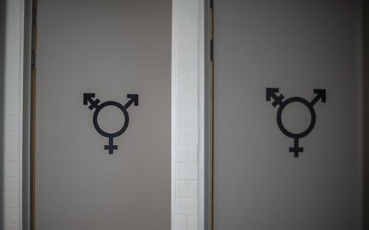 Gender neutral toilets. Photo AFP, Michele Spatari