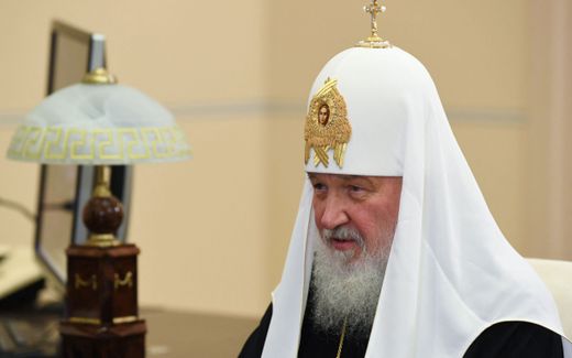 Patriarch Kirill of Moscow during a meeting with president Putin. Photo AFP, Alexey Nikolsky