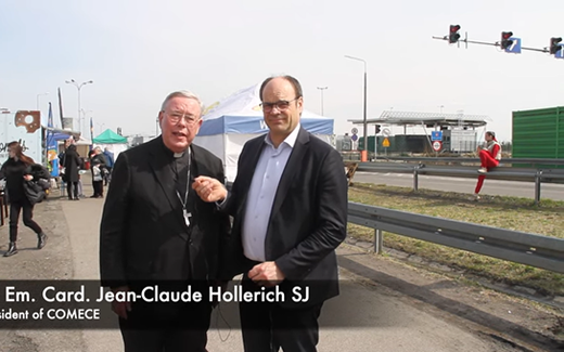 Cardinal Jean-Claude Hollerich (l.) and Reverend Christian Krieger (r.). Photo screenshot YouTube
