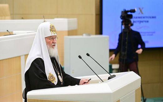 Patriarch Kirill in the Federation Council. Photo Pravoslavie