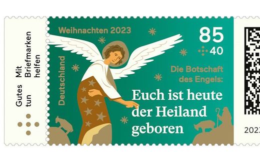 The Christmas stamp of 2023. Photo German Finance Ministry