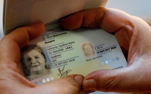 The first Dutch passport with an X as sex assignment. The owner was born as a woman but the judge agreed that she had the right to receive a passport without a gender assignment. Photo ANP, Bas Czerwinski