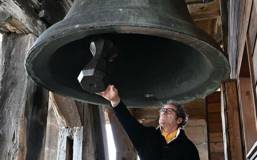 Church bell in French Lausanne. Photo AFP, Fabrice Coffrini