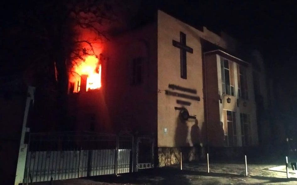 Kherson church destroyed after Russian shelling  