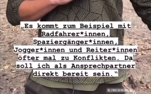 Screenshot of the video of which the subtitles were made more 'inclusive'. Photo Twitter, Verein Deutsche Sprache (VDS)